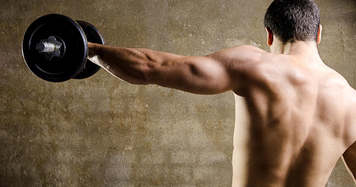 a man performing compound exercises